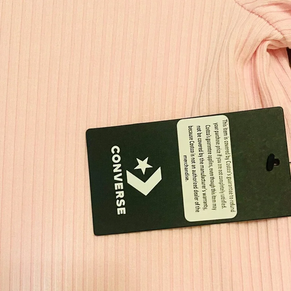 Converse Kids Light Pink Ribbed Tee (age 12-13)